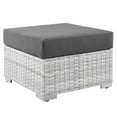 thumbnail image 1 of Modway Convene Outdoor Patio Ottoman in Light Gray Charcoal, 1 of 6