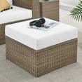 thumbnail image 1 of Modway Convene Outdoor Patio Outdoor Patio Ottoman in Cappuccino White, 1 of 7