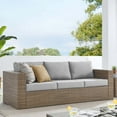 thumbnail image 1 of Modway Convene Outdoor Patio Sofa in Cappuccino Gray, 1 of 9