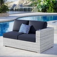 thumbnail image 1 of Modway Convene Outdoor Patio Right-Arm Loveseat in Light Gray Navy, 1 of 8