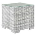 thumbnail image 1 of Modway Convene Outdoor Patio Side Table in Light Gray, 1 of 6