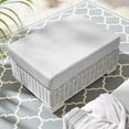 thumbnail image 1 of Modway Conway Modern Rattan & Fabric Outdoor Ottoman in Light Gray, 1 of 5