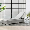 thumbnail image 1 of Modway Conway Outdoor Patio Wicker Rattan Chaise Lounge in Light Gray Gray, 1 of 9