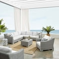 thumbnail image 1 of Modway Conway Sunbrella? Outdoor Patio Wicker Rattan 7-Piece Sectional Sofa Set in Light Gray White, 1 of 11