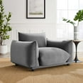 thumbnail image 1 of Modway Copious Performance Velvet Armchair in Gray, 1 of 7