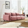 thumbnail image 1 of Modway Copious Performance Velvet Sofa in Dusty Rose, 1 of 7