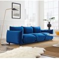 thumbnail image 1 of Modway Copious Performance Velvet Sofa in Navy, 1 of 7