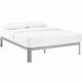 thumbnail image 1 of Modway Corinne Modern Sturdy Powder Coated Steel Queen Bed Frame in Gray, 1 of 5