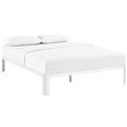 thumbnail image 1 of Modway Corinne Modern Sturdy Powder Coated Steel Queen Bed Frame in White, 1 of 8