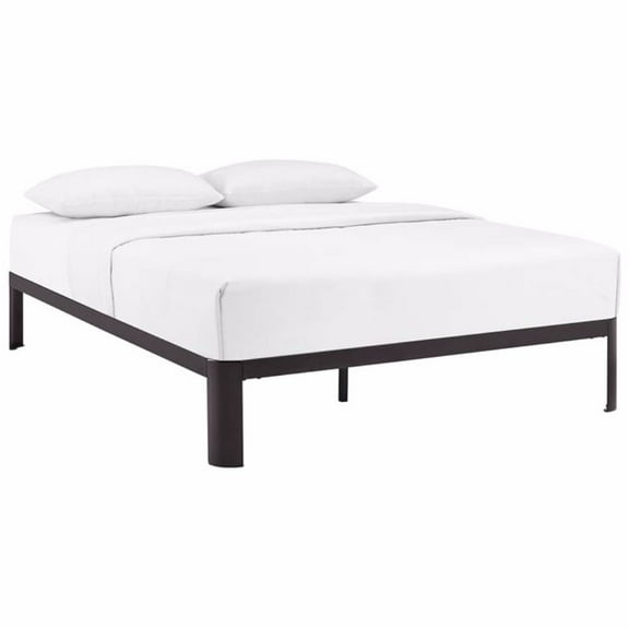 Modway Corinne Queen Bed Frame in Brown