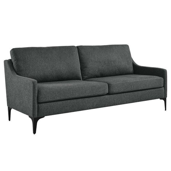 Modway Corland Upholstered Fabric Sofa, Gray
