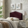 thumbnail image 1 of Cosette Performance Velvet Twin Size Headboard in Mulberry, 1 of 8