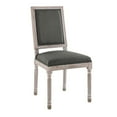 thumbnail image 1 of Modway Court French Vintage Upholstered Fabric Dining Side Chair in Natural Gray, 1 of 8