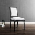 thumbnail image 1 of Modway Court French Vintage Upholstered Fabric Dining Side Chair in Black White, 1 of 8