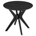 thumbnail image 1 of Modway Crossroads 24in Round Wood Side Table Ash Wood Veneer in Black, 1 of 8