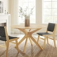 thumbnail image 1 of Modway Crossroads 47" Round Modern Wood Dining Table with Legs in Oak, 1 of 7