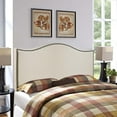 thumbnail image 1 of Modway Curl King Nailhead Upholstered Headboard in Ivory, 1 of 9