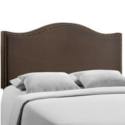 Modway Curl Twin Nailhead Upholstered Headboard, Multiple Colors