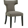 thumbnail image 1 of Modway Curve Fabric Dining Chair in Granite, 1 of 10