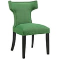 thumbnail image 1 of Modway Curve Fabric Dining Chair in Kelly Green, 1 of 4