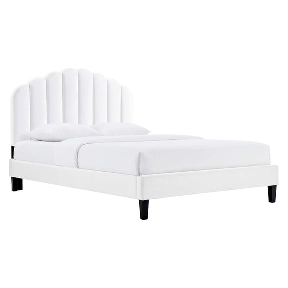 Modway Daisy Performance Velvet Full Platform Bed