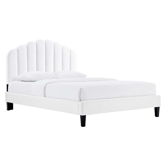 Modway Daisy Performance Velvet Full Platform Bed