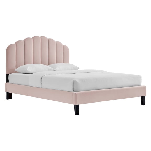 Modway Daisy Performance Velvet Full Platform Bed
