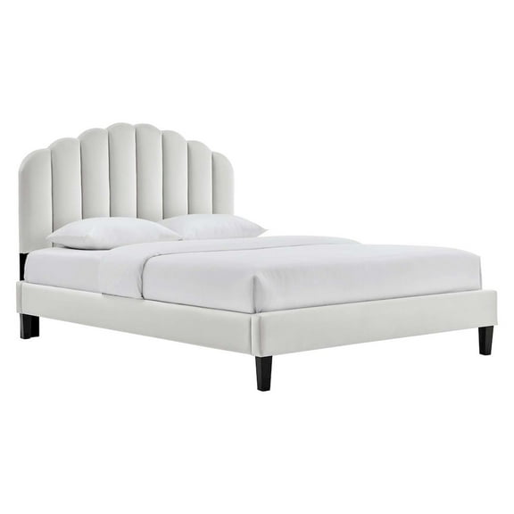 Modway Daisy Performance Velvet Full Platform Bed