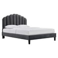 thumbnail image 1 of Modway Daisy Performance Velvet Queen Platform Bed, Multiple Colors, 1 of 3