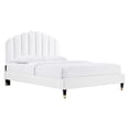 thumbnail image 1 of Modway Daisy Performance Velvet Queen Platform Bed, 1 of 7