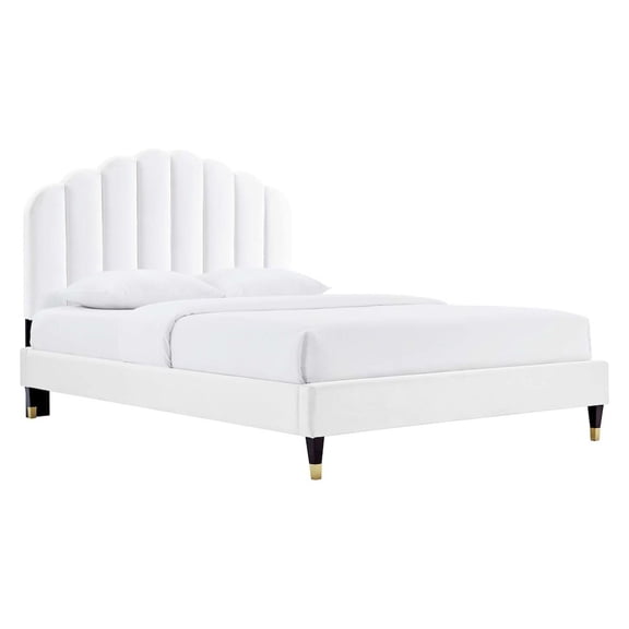 Modway Daisy Performance Velvet Queen Platform Bed