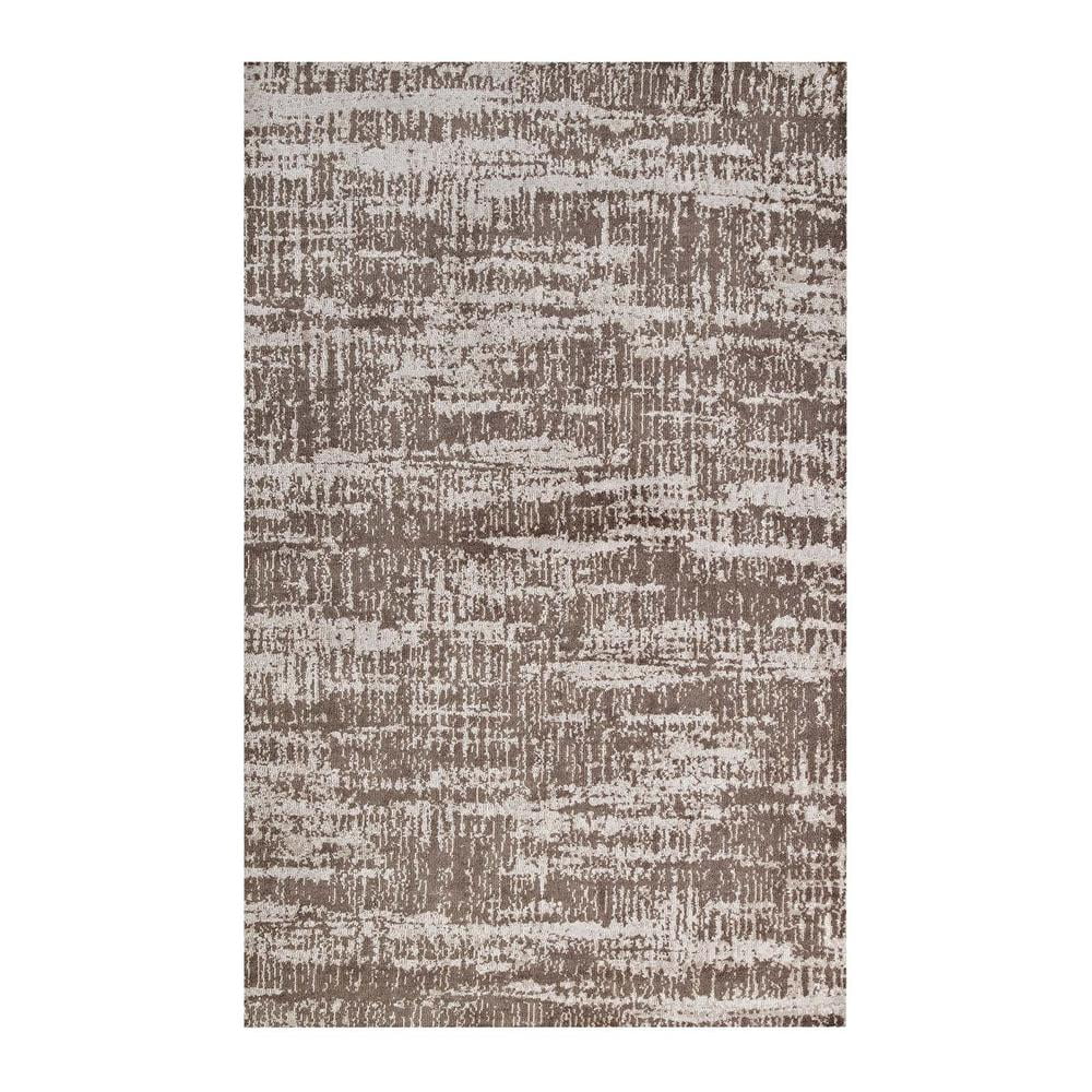 Darja 8' x 10' Light and Dark Tan Abstract Synthetic Area Rug