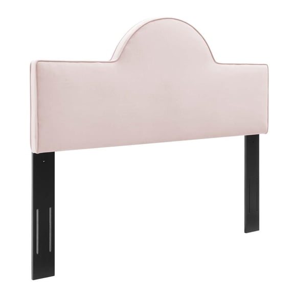 Modway Dawn Full/Queen Performance Velvet Headboard in Pink