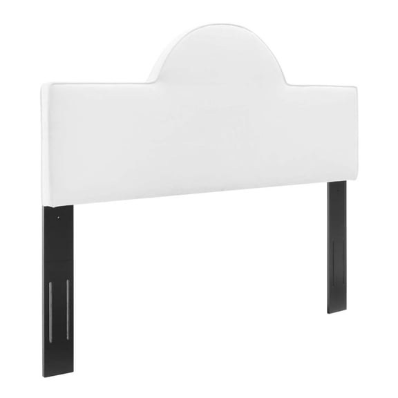 Modway Dawn King/California King Performance Velvet Headboard in White