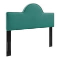 thumbnail image 1 of Modway Dawn Twin Modern Performance Velvet Headboard in Teal Green, 1 of 6