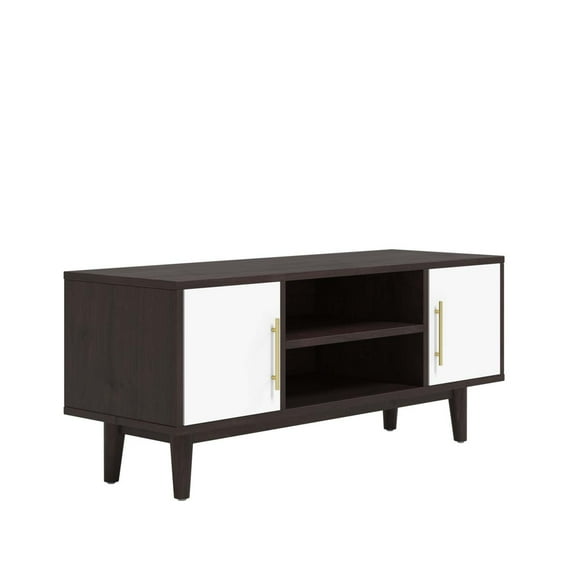 Modway Daxton Wood TV Stand for TVs up to 46" in Cappuccino and White