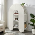 thumbnail image 1 of Daydream 58" Arched Bookshelf in White, 1 of 9