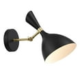 thumbnail image 1 of Modway Declare Modern Metal Adjustable Wall Sconce in Black/Gold, 1 of 7