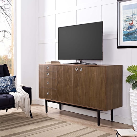 Modway Delegation Stand in Walnut