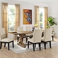 thumbnail image 1 of Modway Den Extendable Dining Table with Solid Pine Wood Top in Brown, 1 of 4