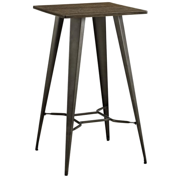 Modway Direct Bar Table in Brown