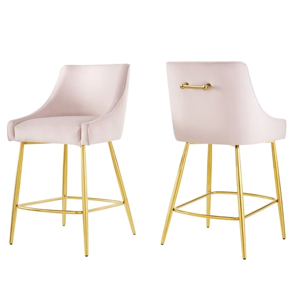 Modway Discern Counter Stools - Set of 2 in Pink