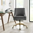 thumbnail image 1 of Modway Discern Performance Velvet Office Chair in Gray, 1 of 7
