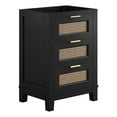 thumbnail image 1 of Modway Dixie 24" Solid Wood Bathroom Vanity Cabinet with Tapered Legs in Black, 1 of 10