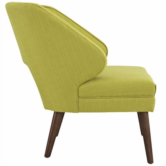 LexMod Dock Fabric Armchair, Twin, Wheatgrass