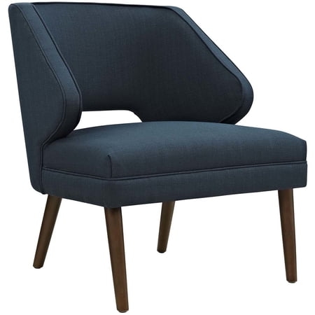 Modway Dock Upholstered Fabric Armchair in Azure