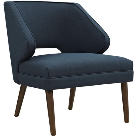 Modway Dock Upholstered Fabric Armchair in Azure