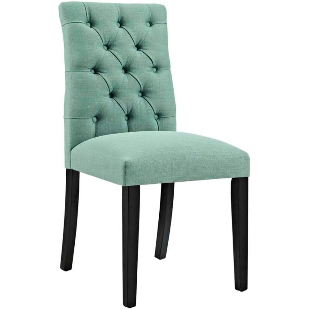Laguna Blue Tufted Upholstered Parsons Side Chair