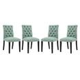 thumbnail image 1 of Modway Duchess Dining Chair Fabric Set of 4 in Laguna, 1 of 6