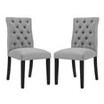 thumbnail image 1 of Modway Duchess 21.5" Modern Style Fabric Dining Chair in Light Gray (Set of 2), 1 of 5